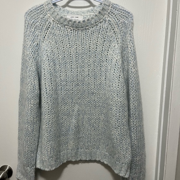 John + Jenn Sweaters - Large John+Jenn Knit Women's Sweater in 2 tone blue and white